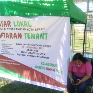 Stand Pendaftaran UMKM Pasar Lokal