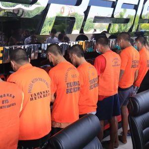 Para Pelaku Curanmor di Polres Metro Bekasi Kota.