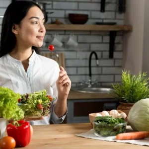 Konsumsi makanan berserat.