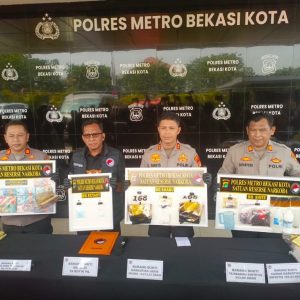 Barang Bukti Polres Metro Bekasi Kota.