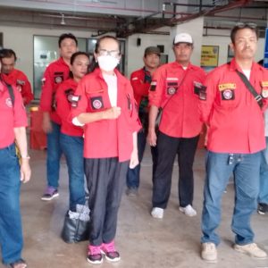 Pemuda Batak Bersatu Kota Bekasi di Polres Metro Bekasi Kota.